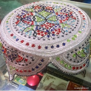 Handmade Sindhi Nagina Cap / Zircon Topi Cap MKC-117